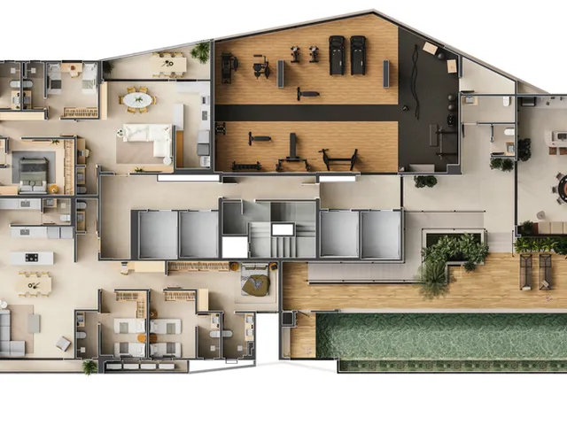 Imagem 5: Louvre du Parc Apartamento com 3 dormitórios