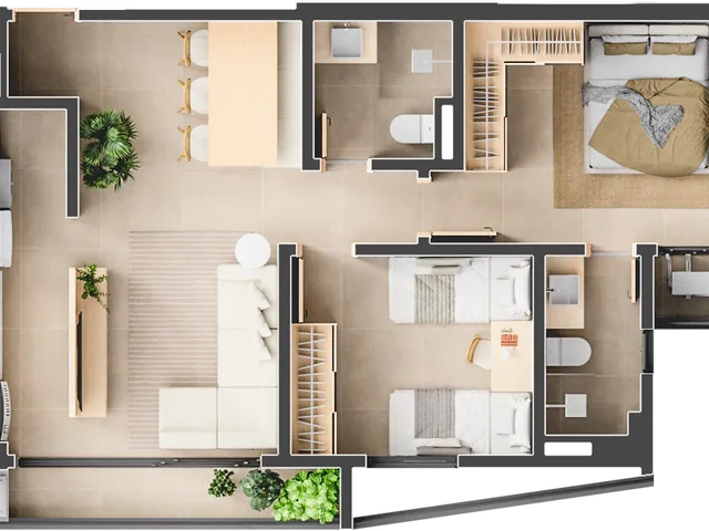 Imagem 10: Louvre du Parc Apartamento com 3 dormitórios