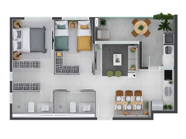 Imagem 4: Plural Apartamento com 3 dormitórios