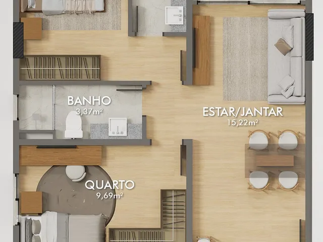 Imagem 5: Inizio Apartamento com 2 dormitórios