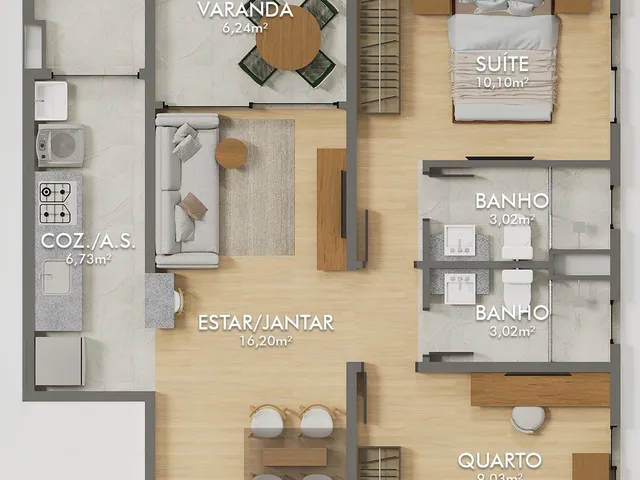 Imagem 9: Inizio Apartamento com 2 dormitórios