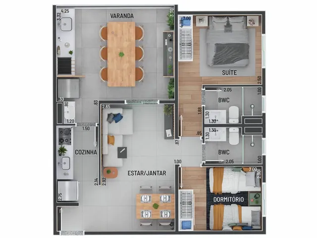 Imagem 3: Harmonia Class Apartamento com 2 dormitórios