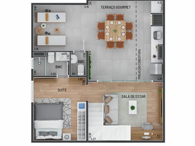 Imagem 6: Harmonia Class Apartamento com 2 dormitórios