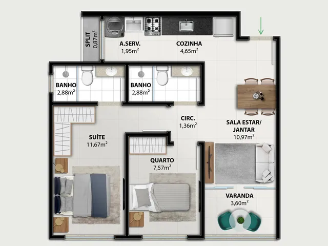 Imagem 4: Vitale Apartamento com 2 dormitórios