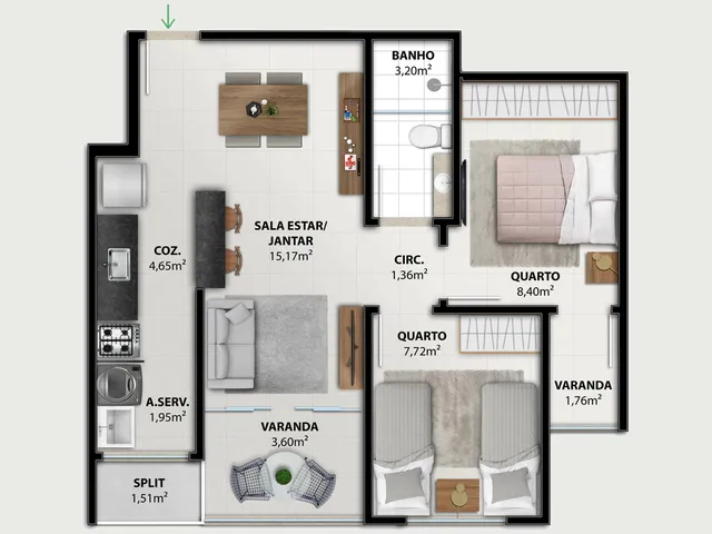 Imagem 5: Vitale Apartamento com 2 dormitórios