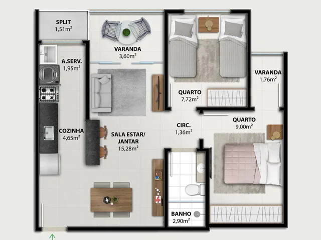 Imagem 6: Vitale Apartamento com 2 dormitórios