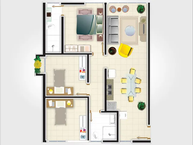 Imagem 3: Italo Manghi Apartamento com 2 dormitórios