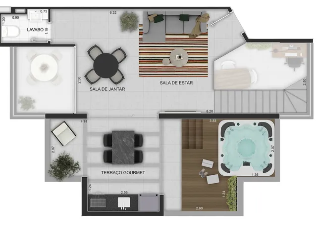 Imagem 9: Forma Apartamento com 3 dormitórios