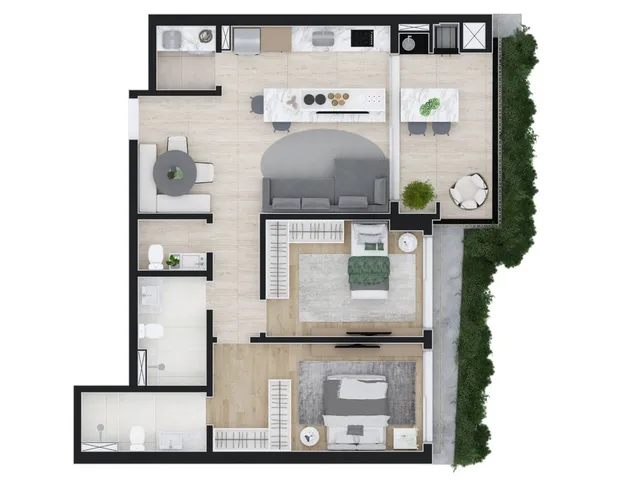 Imagem 9: Atlân Apartamento com 3 dormitórios