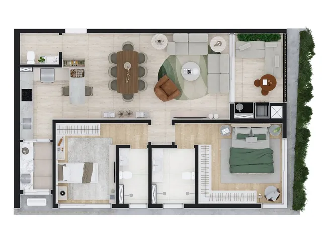 Imagem 12: Atlân Apartamento com 3 dormitórios