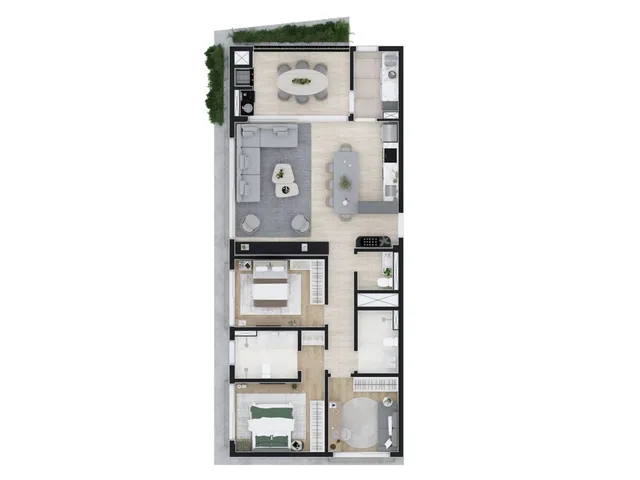 Imagem 16: Atlân Apartamento com 3 dormitórios