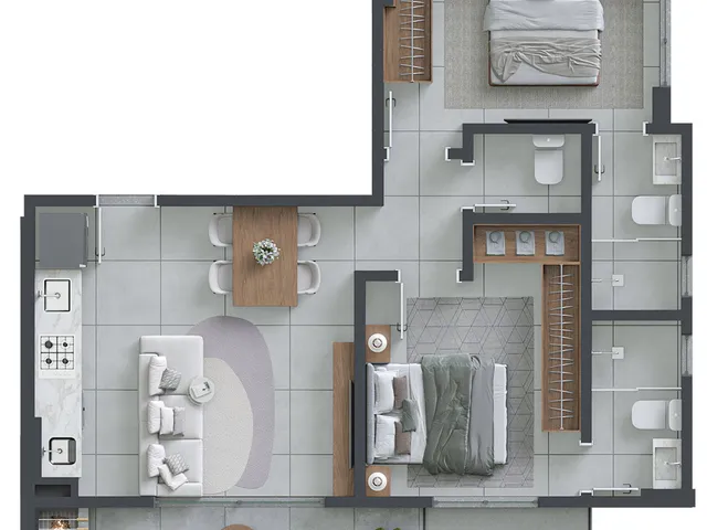 Imagem 4: Vista Vila Apartamento com 1 dormitório