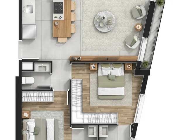 Imagem 10: Brise Apartamento com 2 dormitórios