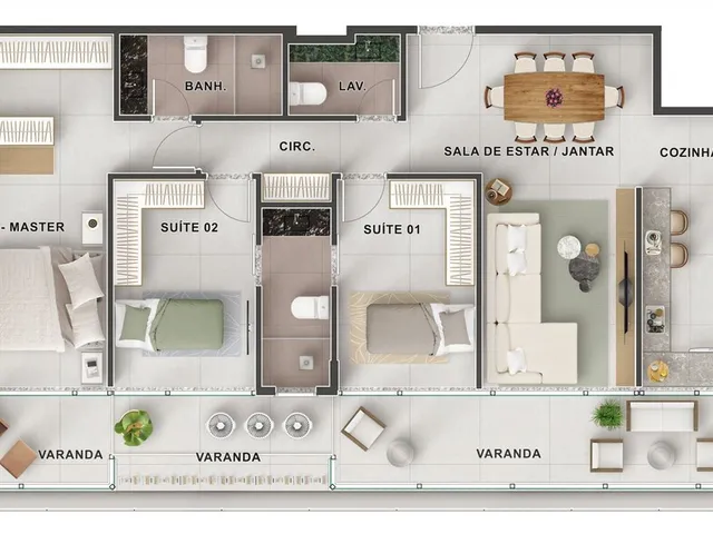 Imagem 5: Porto Canal Apartamento com 3 dormitórios
