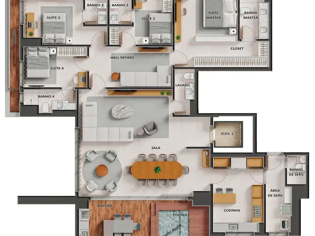 Imagem 8: City House Apartamento com 4 dormitórios