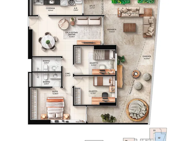 Imagem 9: Kalea Residence Apartamento com 3 dormitórios