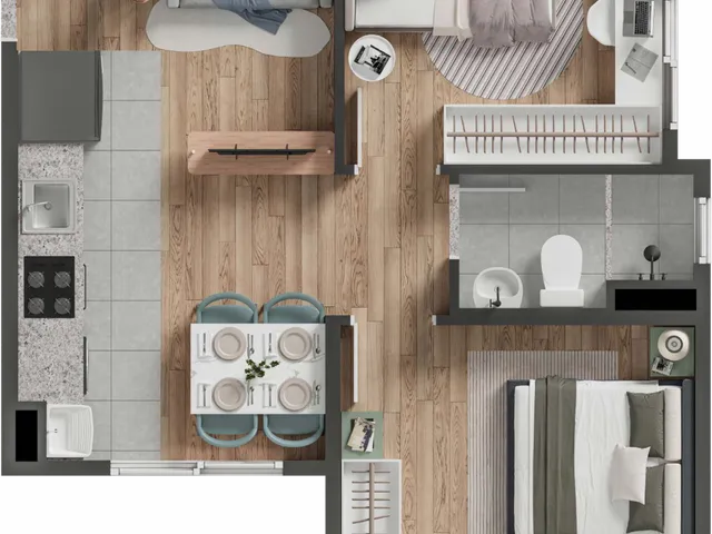 Imagem 3: Marbella Apartamento com 2 dormitórios