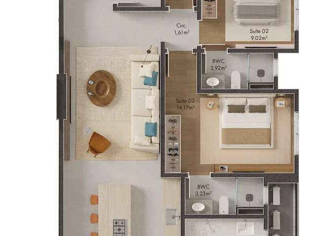Imagem 4: Isla Saona Apartamento com 2 dormitórios