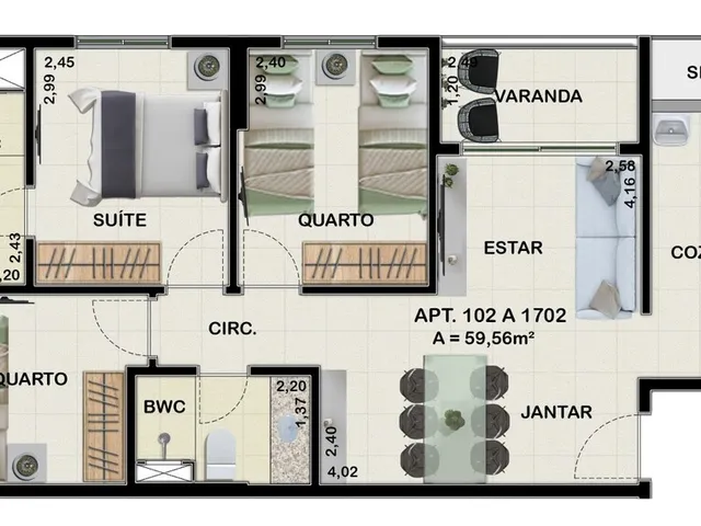 Imagem 3: Madalena Prime Apartamento com 3 dormitórios
