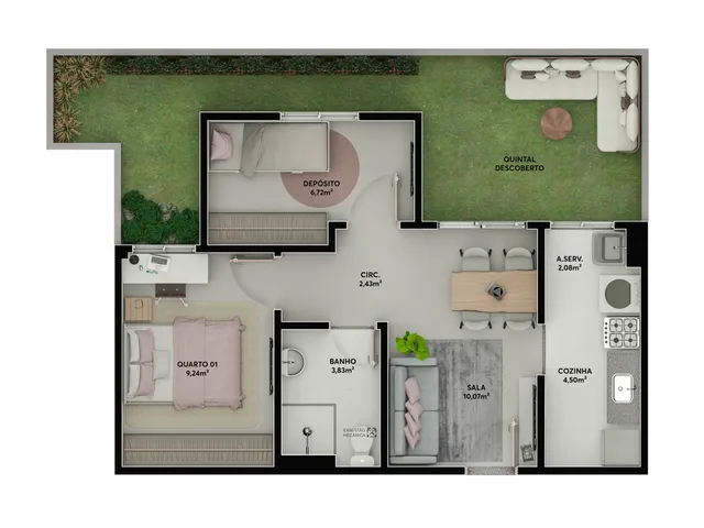 Imagem 15: Vista Tropical Apartamento com 2 dormitórios