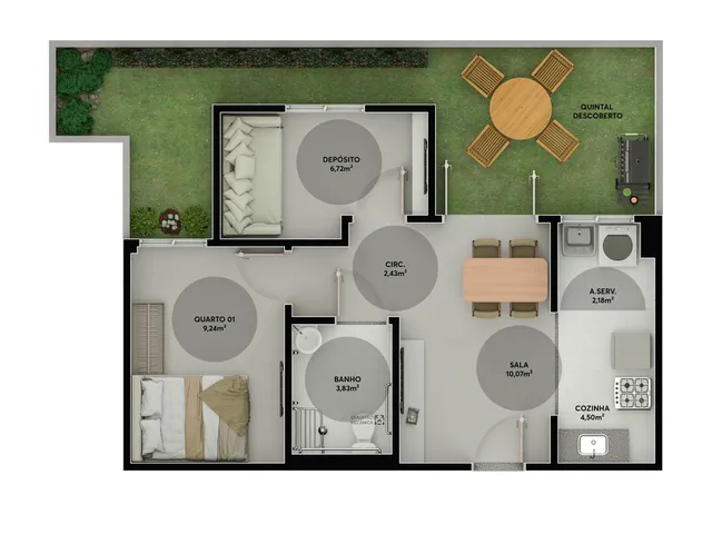 Imagem 16: Vista Tropical Apartamento com 2 dormitórios