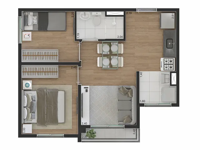 Imagem 12: Flow Limão Apartamento com 2 dormitórios