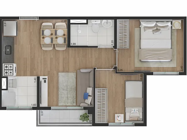 Imagem 15: Flow Limão Apartamento com 2 dormitórios