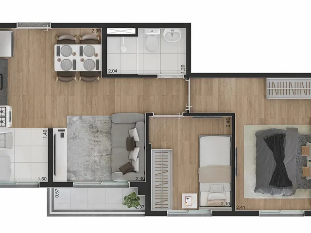 Imagem 13: Flow Limão Apartamento com 2 dormitórios