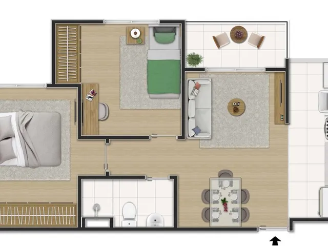 Imagem 3: Soul Fonseca Apartamento com 2 dormitórios