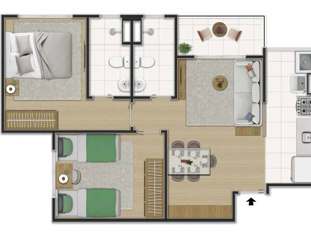 Imagem 4: Soul Fonseca Apartamento com 2 dormitórios