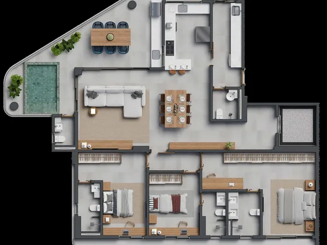 Imagem 11: Tom Bueno Apartamento com 3 dormitórios