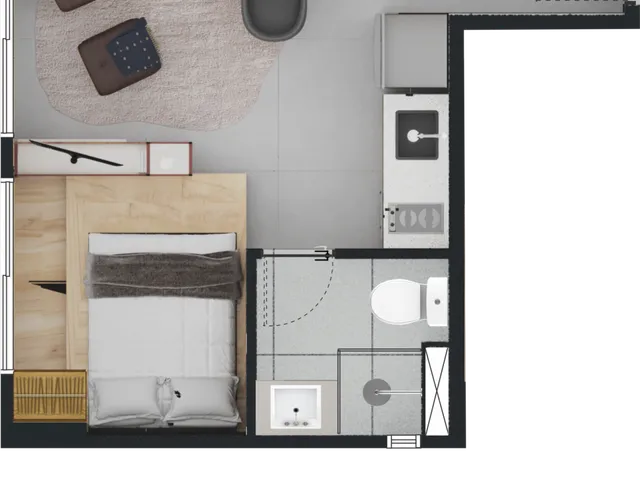 Imagem 6: Tivo Studios Apartamento com 1 dormitório
