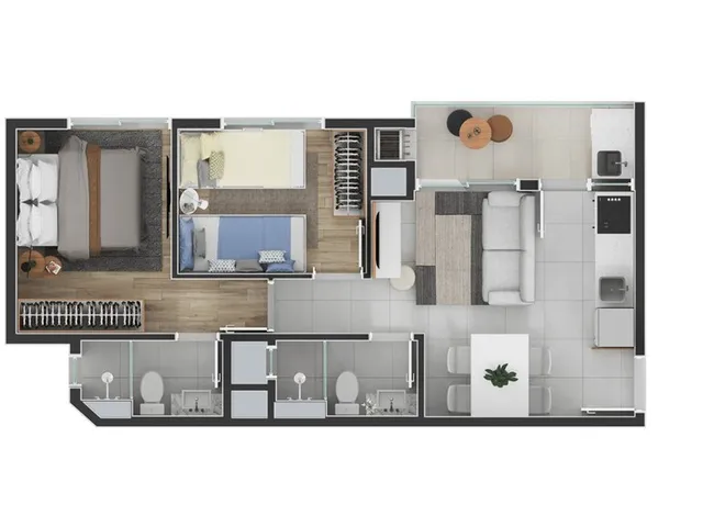 Imagem 3: TJM 526 Apartamento com 2 dormitórios