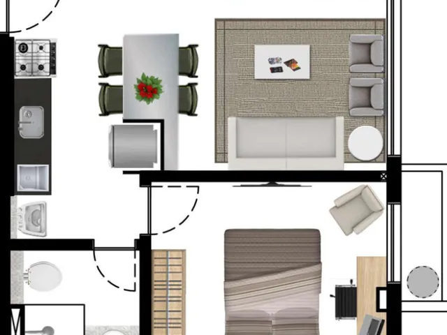 Imagem 2: Magda Suassuna Apartamento com 1 dormitório