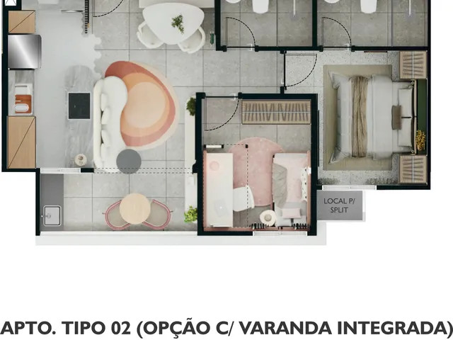 Imagem 7: Pátio Solare Apartamento com 2 dormitórios