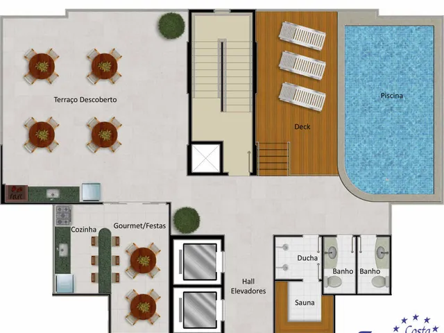 Imagem 2: Costa Europa Apartamento com 3 dormitórios