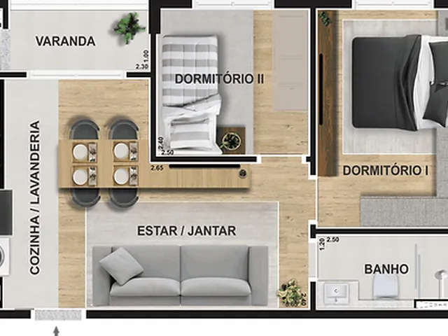 Imagem 6: La Dolce Vista Apartamento com 2 dormitórios
