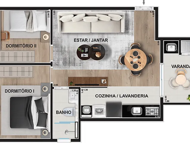 Imagem 7: La Dolce Vista Apartamento com 2 dormitórios