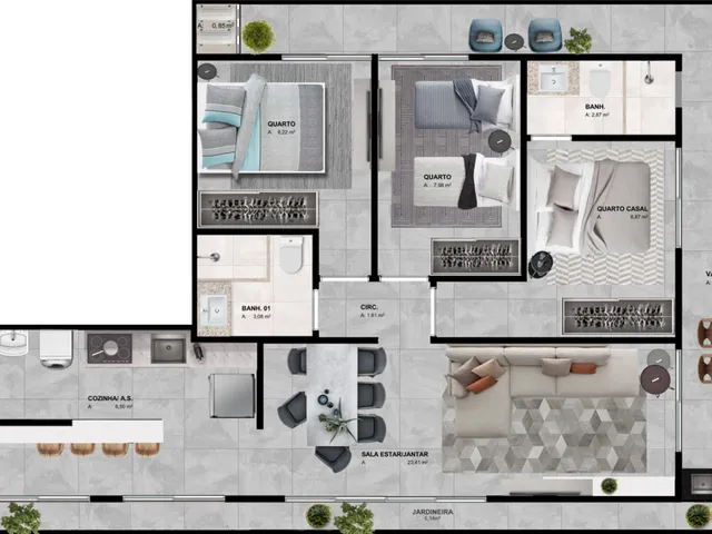 Imagem 4: 265.Brooklyn Apartamento com 2 dormitórios