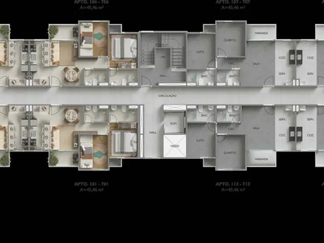 Imagem 7: Pátio Horí Apartamento com 2 dormitórios