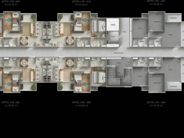 Imagem 8: Pátio Horí Apartamento com 2 dormitórios