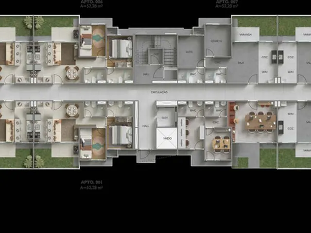 Imagem 4: Pátio Horí Apartamento com 2 dormitórios