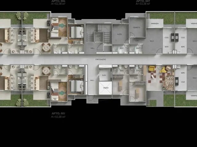 Imagem 5: Pátio Horí Apartamento com 2 dormitórios