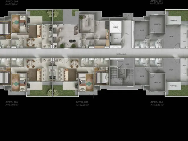 Imagem 6: Pátio Horí Apartamento com 2 dormitórios