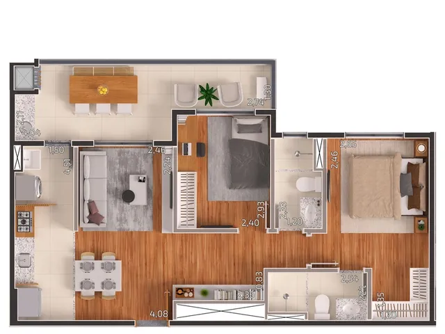 Imagem 5: Arbo Apartamento com 2 dormitórios