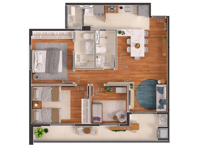 Imagem 6: Arbo Apartamento com 2 dormitórios