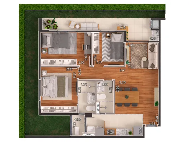 Imagem 8: Arbo Apartamento com 2 dormitórios