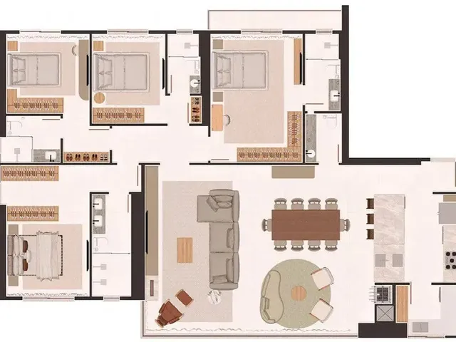 Imagem 2: El Roi Apartamento com 3 dormitórios