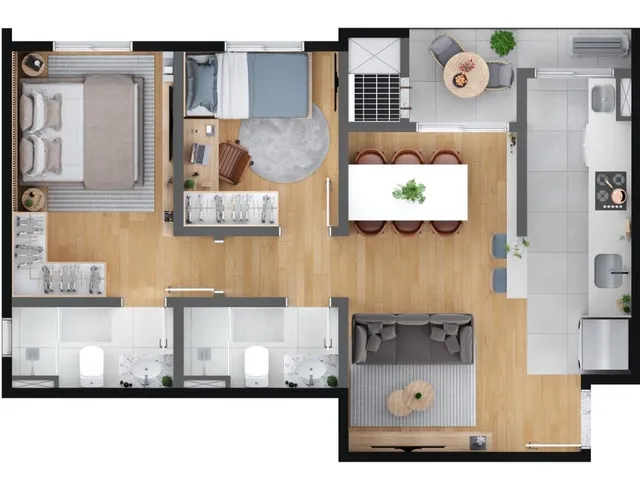 Imagem 6: Meo Neoville Apartamento com 2 dormitórios