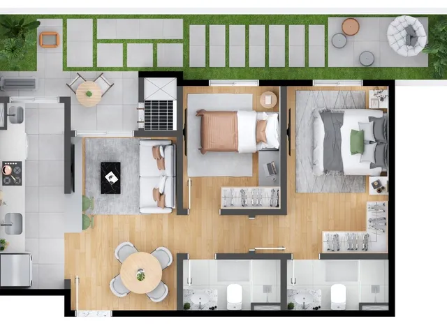 Imagem 8: Meo Neoville Apartamento com 2 dormitórios